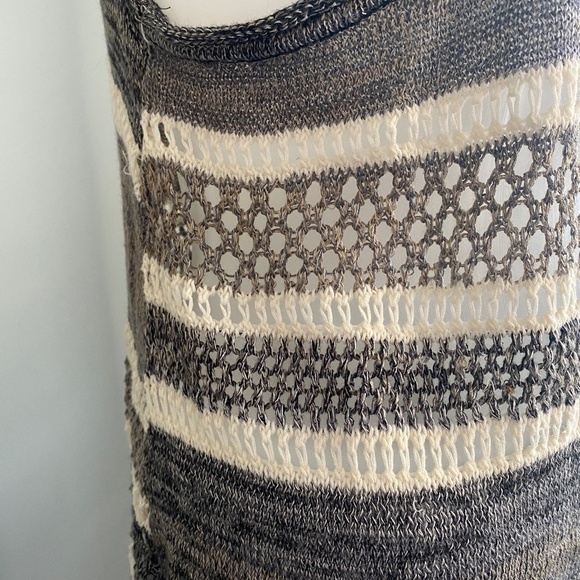 Free People Women's‎ Crochet Asymmetrical See-Through Layering Tank Top Size XS - Picture 6 of 12